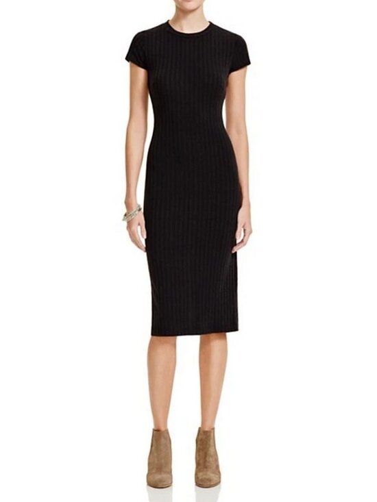 Free People Dresses & Skirts - FREE PEOPLE Dress Women's Medium Sexy Bodycon Heatwave Midi Black Cut Out Back